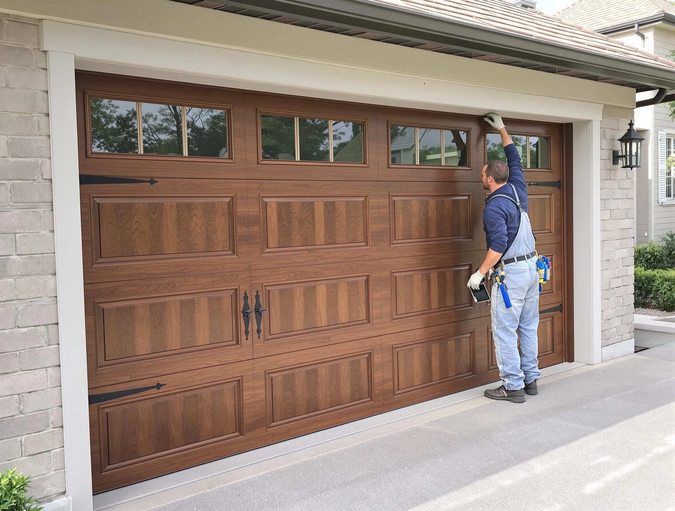 Custom garage door showcase by Fitchburg Garage Door Repair in Fitchburg