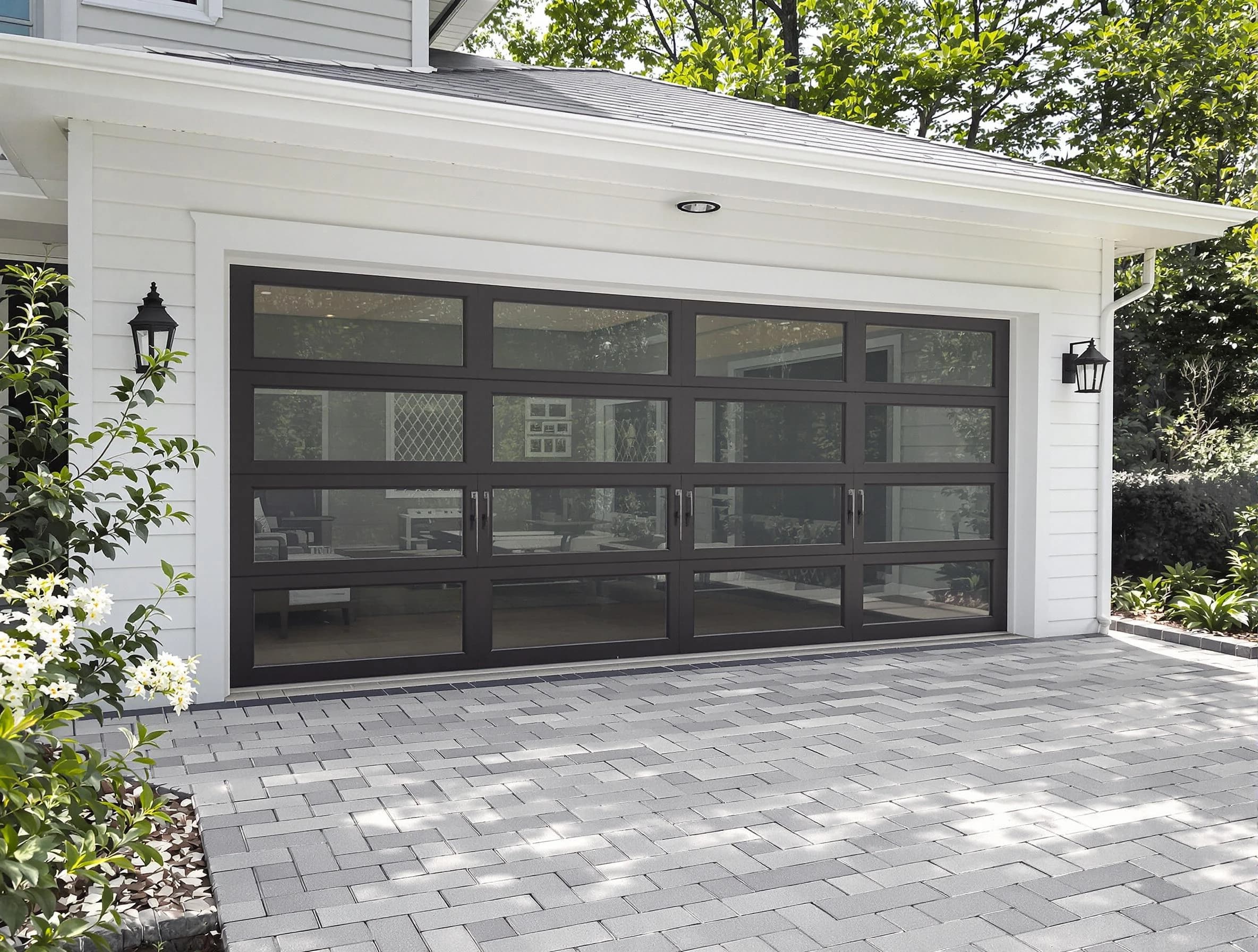 Fitchburg Garage Door Repair design specialist presenting custom garage door options to Fitchburg homeowner
