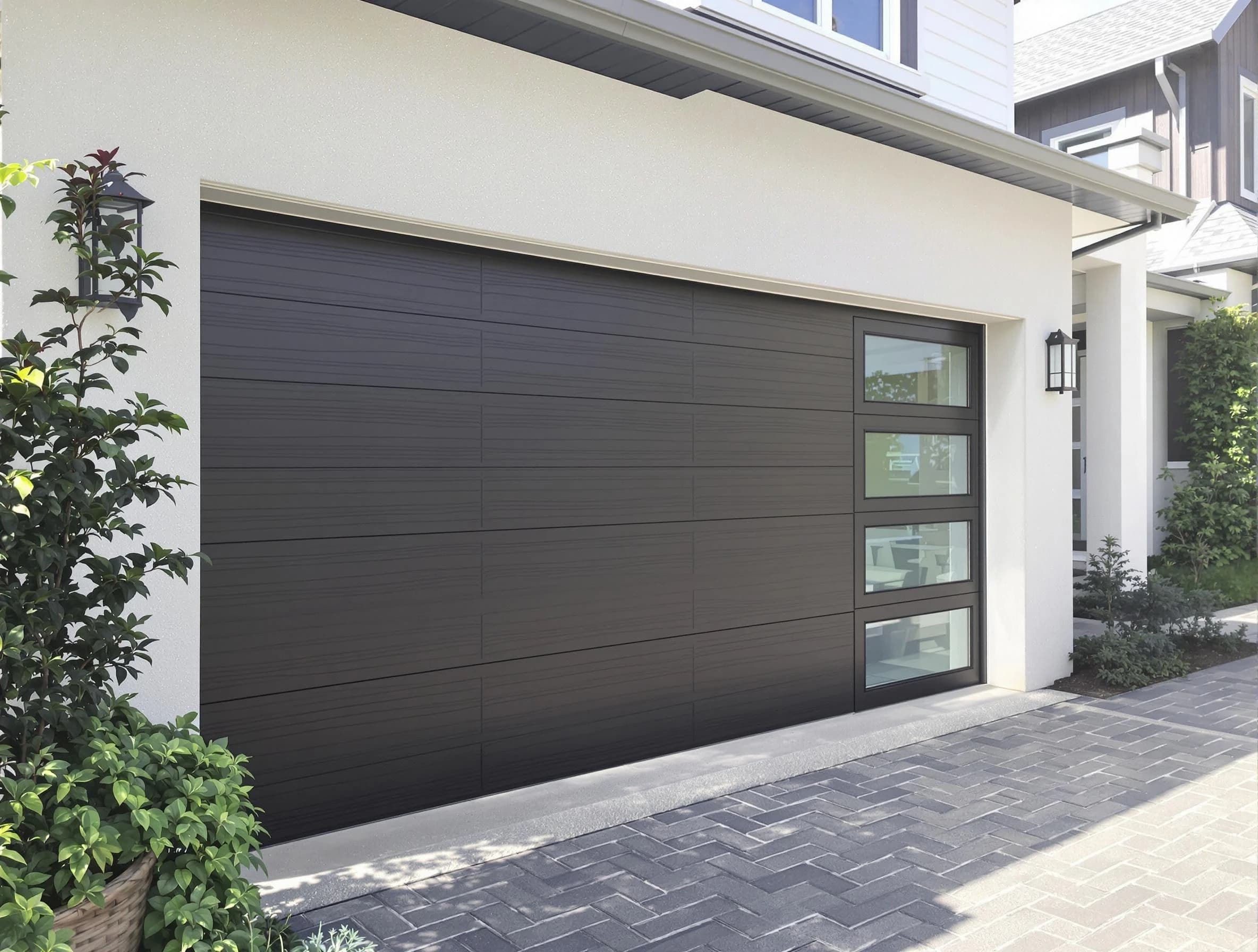Custom garage door installation by Fitchburg Garage Door Repair in Fitchburg