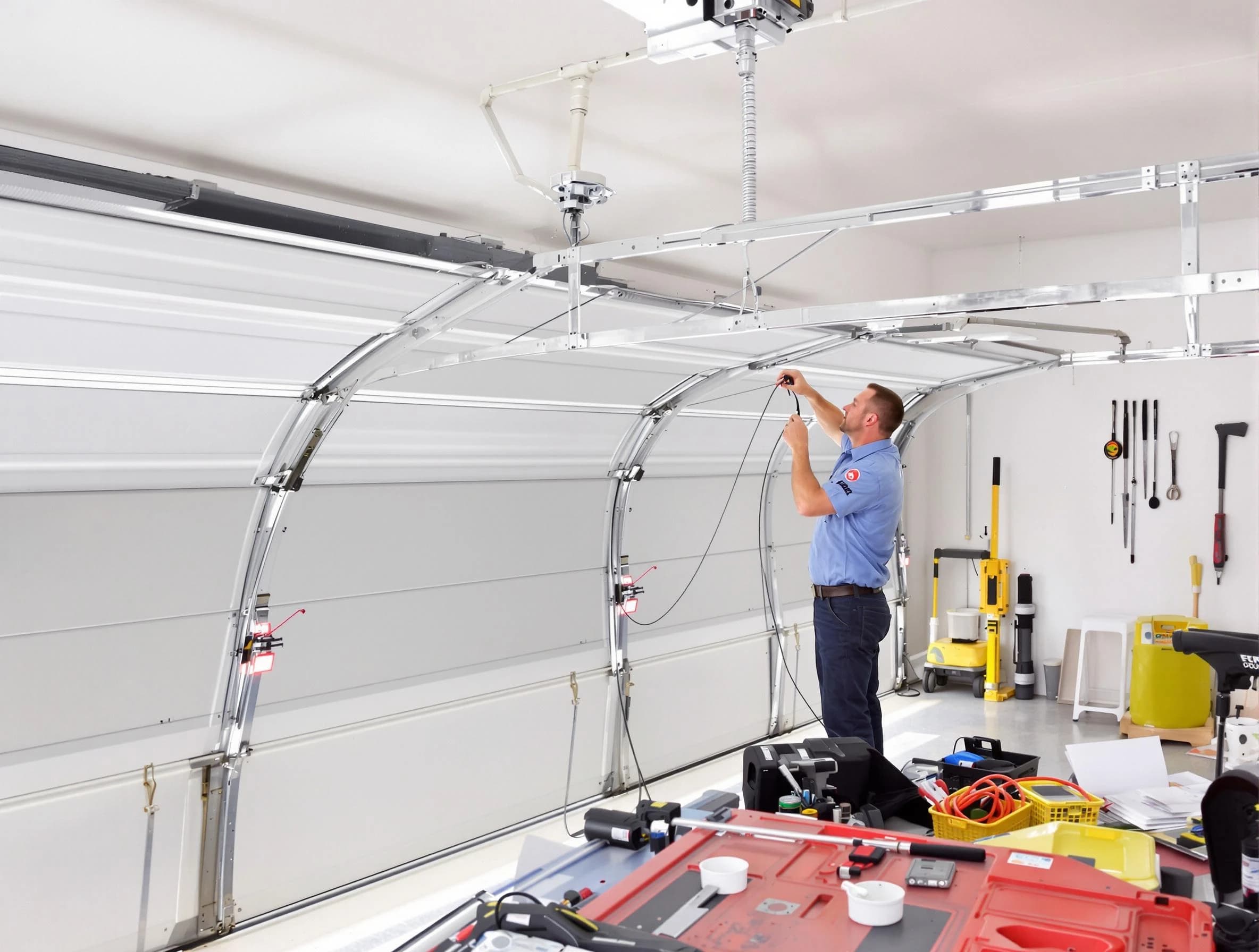 Garage door cable repair service by Fitchburg Garage Door Repair in Fitchburg