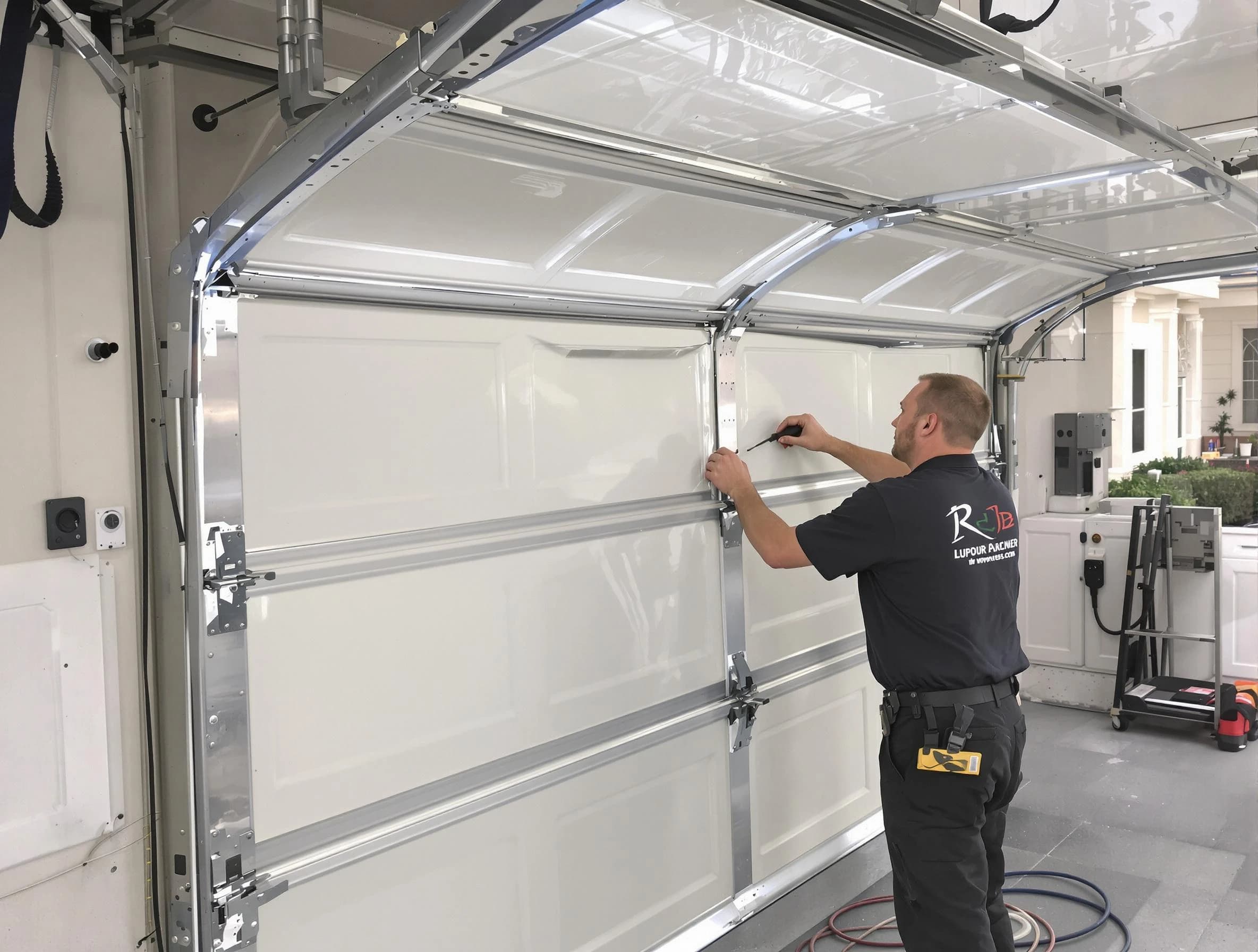 Fitchburg Garage Door Repair professional performing panel repair in Fitchburg