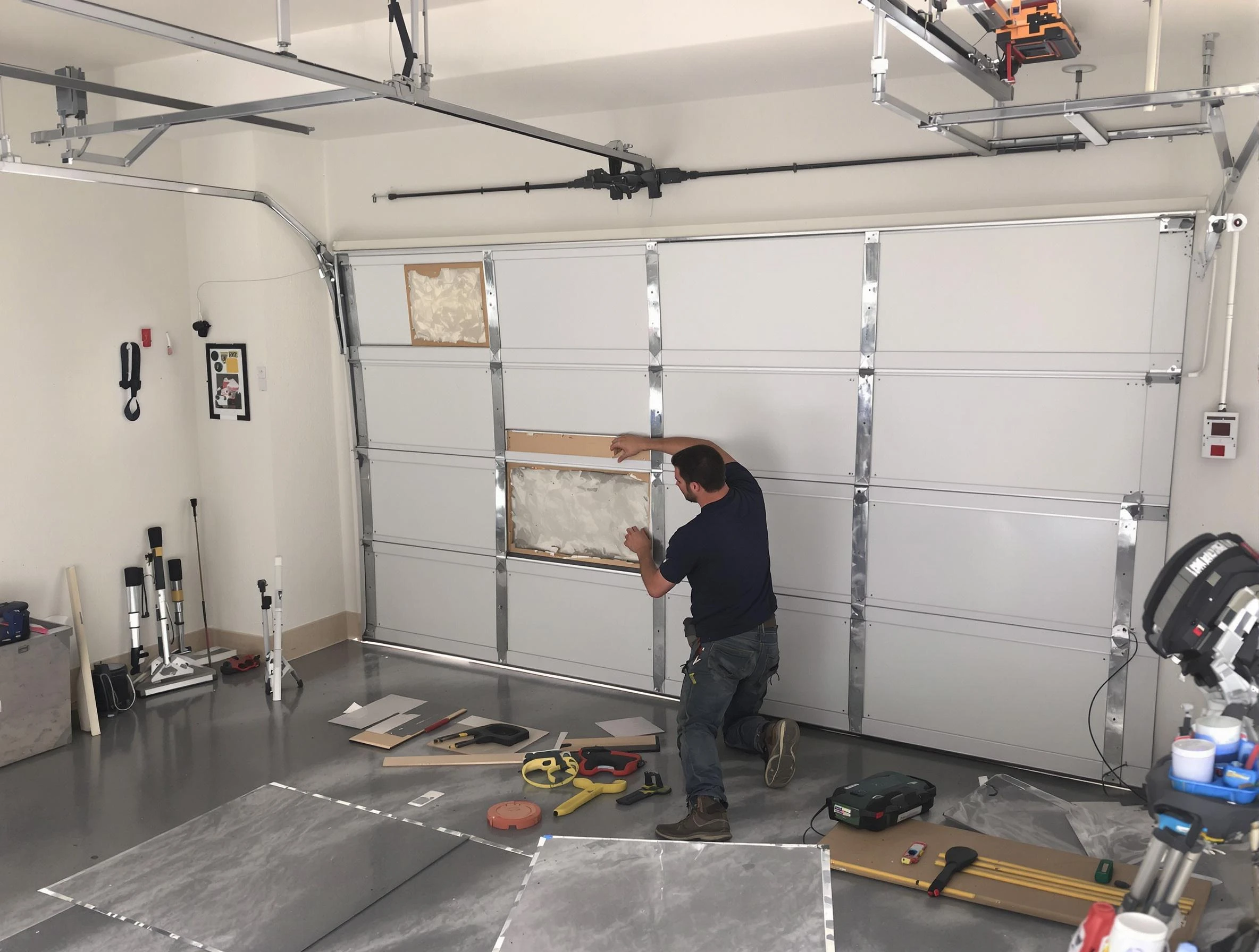 Garage Door Panel Repair in Fitchburg