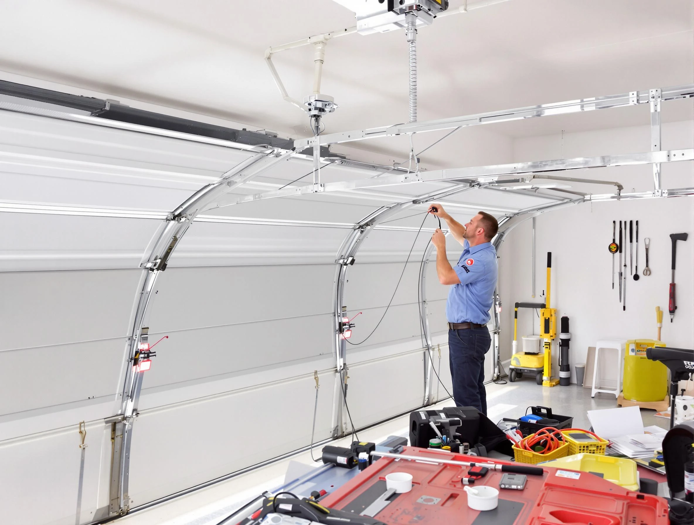 Garage door cable repair service by Fitchburg Garage Door Repair in Fitchburg