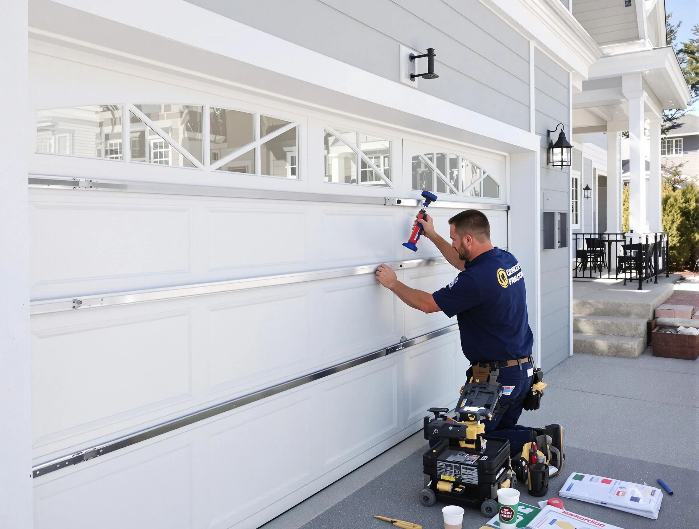 Professional garage door installation by Fitchburg Garage Door Repair in Fitchburg