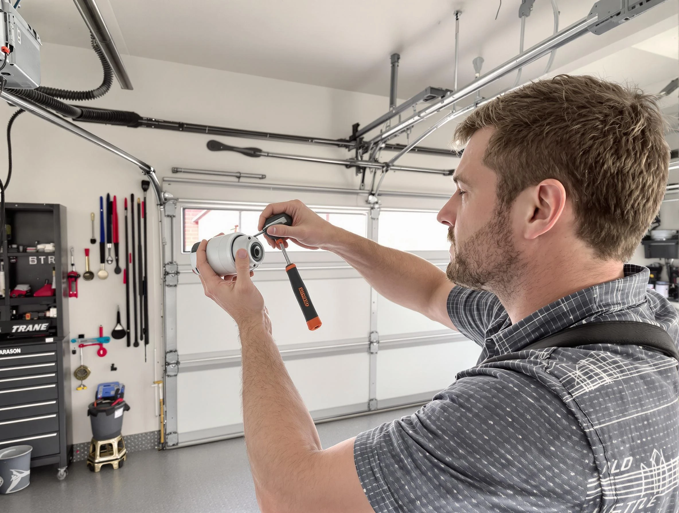 Garage door opener repair service by Fitchburg Garage Door Repair in Fitchburg